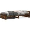 vidaXL Bettgestell ohne Matratze R&auml;uchereiche 90x190 cm Holzwerkstoff