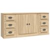 vidaXL Sideboards 3 Stk. Sonoma-Eiche Holzwerkstoff
