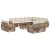 vidaXL Gartensofa-set 13 Stk. Beige und Cremewei&szlig; Poly-Rattan