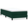 vidaXL Boxspringbett ohne Matratze Dunkelgr&uuml;n 80x220 cm Samt