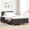 vidaXL Boxspringbett mit Kissen Dunkelbraun 120 x 190 cm Stoff