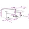 vidaXL TV-Schrank mit LED-Leuchten Grau Sonoma 120x35x40 cm