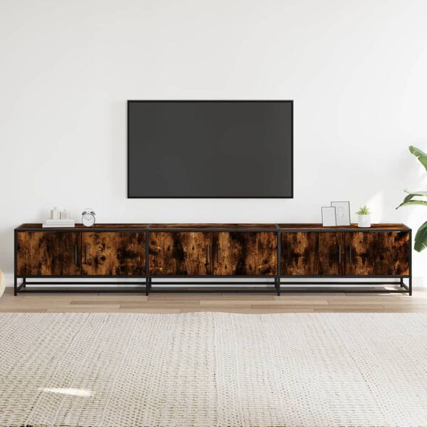 vidaXL TV-Schrank Räuchereiche 240x35x41 cm Holzwerkstoff