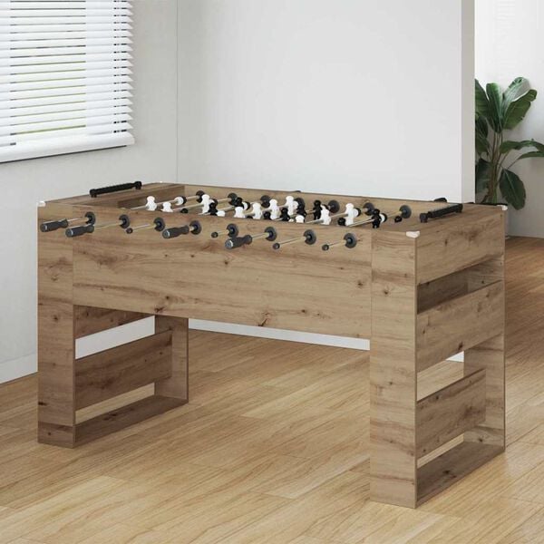 vidaXL Tischfu&szlig;balltisch Artisan-Eiche 146,5 x 74 x 85 cm