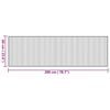 vidaXL Teppich Rechteckig Natur 60x200 cm Bambus