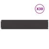 vidaXL Rasenkanten 30 Stk. Schwarz 20x103 cm Kaltgewalzter Stahl