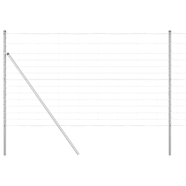 vidaXL Zaunpfosten Galvanisiert 50 x 1,4 m Stahl