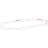 vidaXL Tischplatte 90x40x3,8 cm Oval Massivholz Akazie