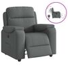 vidaXL Relaxsessel, Stoff, Dunkelgrau