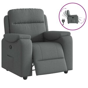 vidaXL Relaxsessel, Stoff, Dunkelgrau