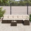 vidaXL Gartensofa-set Braun Poly-Rattan