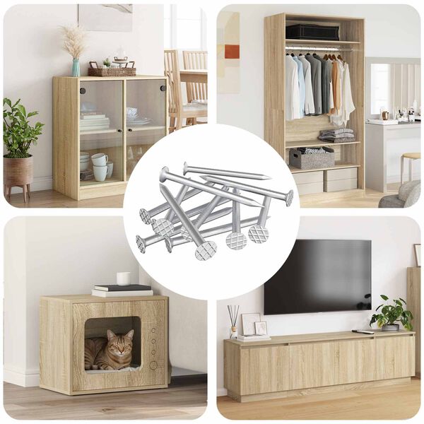 vidaXL N&auml;gel f&uuml;r Holz 100000 pcs Silber Metall