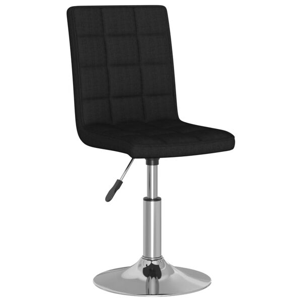 vidaXL Esszimmerstuhl Drehbar Schwarz Stoff