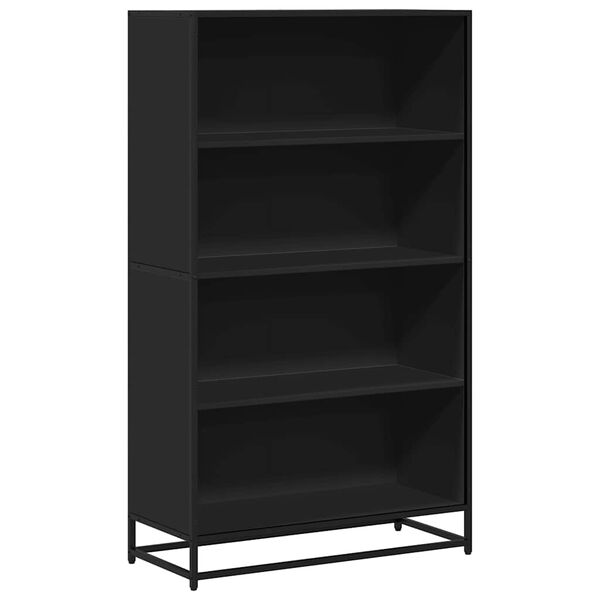 vidaXL B&uuml;cherregal Schwarz 80,5x35x139 cm Holzwerkstoff