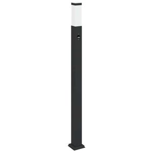 vidaXL Pollerleuchte mit Sensor 110 cm Schwarz IP44