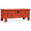 vidaXL Aufbewahrungstruhe Massivholz Mango 101x39x42 cm Rot