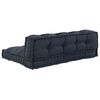 vidaXL Pallet Sofa Kissen 2 pcs Anthrazit 120 x 80 x 38 cm Stoff