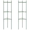 vidaXL Tomatenk&auml;fig 2 Stk. 116 cm Stahl und PP