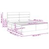 vidaXL Bettrahmen Graues Sonoma 180 x 200 cm Massives Kiefernholz