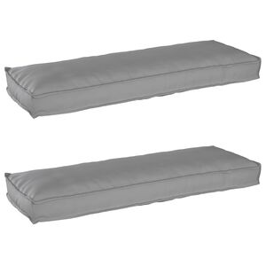 vidaXL Palettenkissenset 2 pcs Grau 120 x 40 x 8 cm Oxford-Stoff