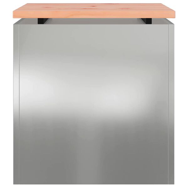 vidaXL Gartenbank Verzinkter Stahl 40 x 40 x 43 cm