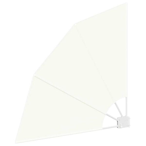 vidaXL Balkon Sichtschutz Creme 115 x 115 cm Polyester