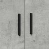 vidaXL Aufbewahrungsschrank 2 pcs Beton Grau 127 x 41 x 40 cm