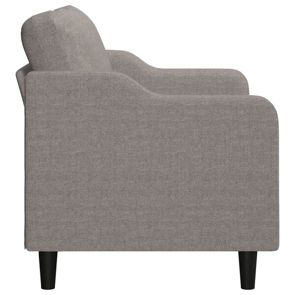 vidaXL 2-Sitzer-Sofa Taupe 140 cm Stoff