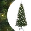 vidaXL K&uuml;nstlicher Weihnachtsbaum Gr&uuml;n 210 cm PE und PVC