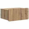vidaXL Wandmontierter Nachttisch Artisan-Eiche 49 x 34,5 x 24 cm