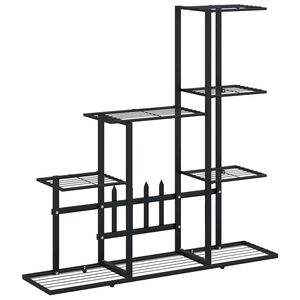 vidaXL Blumenst&auml;nder 94,5x25x88 cm Schwarz Metall