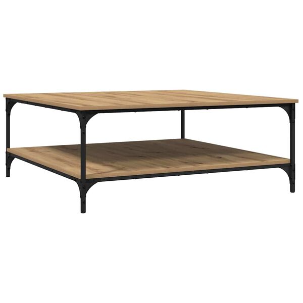 vidaXL Couchtisch Artisan-Eiche 100 x 100 x 40 cm Holzwerkstoff