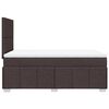 vidaXL Boxspringbett mit Matratze Dunkelbraun 120x200 cm Stoff