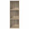 vidaXL TV-Wandschrank Sonoma-Eiche 37x37x107 cm Holzwerkstoff