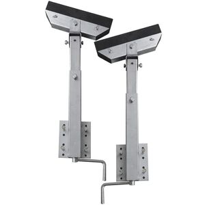 vidaXL Bootstrailer-Stützen Vollgummi 2er-Set 63 - 88 cm