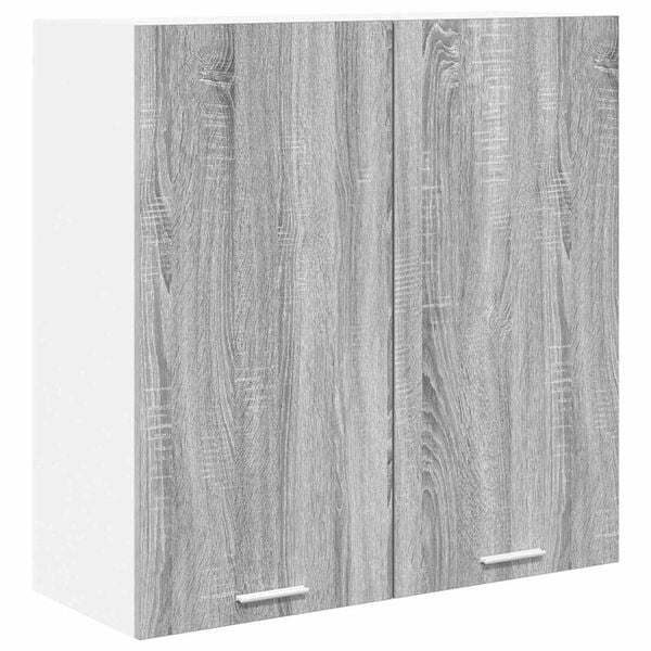 vidaXL H&auml;ngeschrank Graues Sonoma 80 x 31 x 80 cm Holzwerkstoff