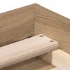 vidaXL Bettgestell ohne Matratze Artisan-Eiche 140x190cm Holzwerkstoff