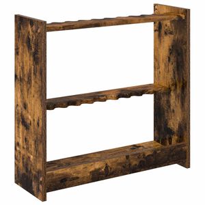 vidaXL Billardqueue-St&auml;nder Holzwerkstoff 60 x 20 x 57 cm Raucheiche