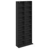 vidaXL CD Regal 2 Stk. Schwarze Eiche 33 x 23,5 x 175 cm Holzwerkstoff
