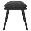 vidaXL Fu&szlig;hocker Dunkelgrau 45x29,5x35 cm Stoff und Kunstleder