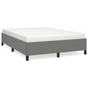 vidaXL Bettgestell ohne Matratze Dunkelgrau 140x200 cm Stoff