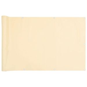 vidaXL Balkon-Sichtschutz Creme 600x120 cm PVC