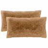 vidaXL Kissenbezug 2 pcs HEERLEN Taupe 40 x 80 cm PV Fleece