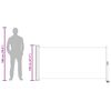 vidaXL Ausziehbare Seitenmarkise 120x300 cm Rot