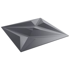 vidaXL Wandpaneele Stern 12 pcs Stern Grau 50 x 50 cm XPS Schaum