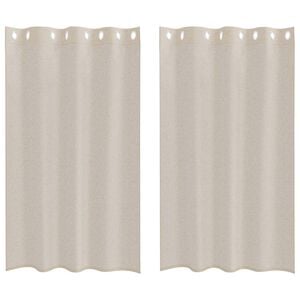 vidaXL Voile-Vorhang 2 stk. Sand 140 x 175 cm Polyester