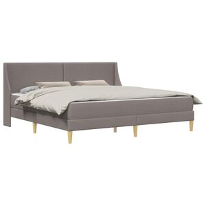 vidaXL Bettgestell mit Matratze 2 stk. Abnehmbarer Bezug