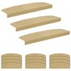 vidaXL Stufenmatten 15 stk. 56 x 17 x 3 cm Beige Polyester