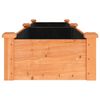 vidaXL Hochbeet mit Einsatz Braun 240x45x25 cm Massivholz Tanne