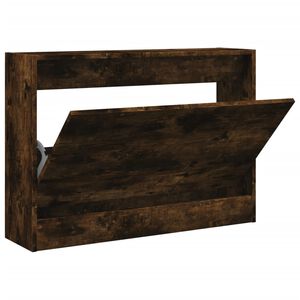 vidaXL Schuhschrank R&auml;uchereiche 80x21x57 cm Holzwerkstoff